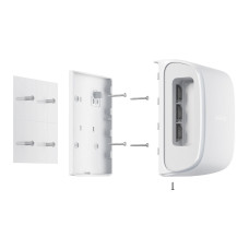 Кріпильна панель Ajax SmartBracket для DualCurtain Outdoor White (33597.81.WH) Кріпильна панель Ajax SmartBracket для DualCurtain Outdoor White (33597.81.WH)