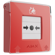 Бездротова настінна кнопка для активації пожежної тривоги вручну Ajax ManualCallPoint (Red)Jeweller (Для житлових обʼєктів) (60815.171.NC1) Бездротова настінна кнопка для активації пожежної тривоги вручну Ajax ManualCallPoint (Red)Jeweller (Для житлових обʼєктів) (60815.171.NC1)