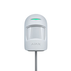 Дротовий кімнатний датчик руху з додатковим мікрохвильовим сенсором Ajax MotionProtect Plus Fibra White (44408.02.WH1) Дротовий кімнатний датчик руху з додатковим мікрохвильовим сенсором Ajax MotionProtect Plus Fibra White (44408.02.WH1)