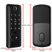 Умный дверной биометрический замок SEVEN LOCK SL-7764BF black Умный дверной биометрический замок SEVEN LOCK SL-7764BF black