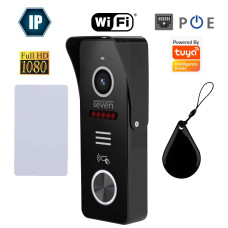 IP-вызывная панель со встроенным считывателем карт MIFARE SEVEN CP-7500FHD-Wi-Fi black IP-вызывная панель со встроенным считывателем карт MIFARE SEVEN CP-7500FHD-Wi-Fi black