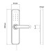 Умный дверной биометрический замок SEVEN LOCK SL-7740BF grey Умный дверной биометрический замок SEVEN LOCK SL-7740BF grey