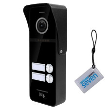 Вызывная панель домофона со встроенным считывателем карт SEVEN CP-7504/2 RFID black Вызывная панель домофона со встроенным считывателем карт SEVEN CP-7504/2 RFID black