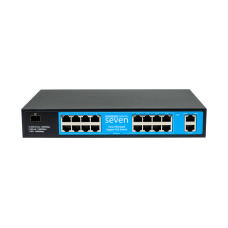 Облачно управляемый гигабитный 19-портовый PoE-коммутатор SEVEN GPS316 (Cloud POE: 16G, UP: 2G+1SFP) Облачно управляемый гигабитный 19-портовый PoE-коммутатор SEVEN GPS316 (Cloud POE: 16G, UP: 2G+1SFP)