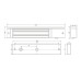 Замок электромагнитный 280 кг SEVEN ML-7750 black