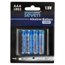 Батарейки SEVEN LR03 AАA 1.5V 4 шт Батарейки SEVEN LR03 AАA 1.5V 4 шт