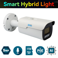 IP-видеокамера 5 Мп SEVEN IP-7255PA-DL white 4 мм с умной двойной подсветкой IP-видеокамера 5 Мп SEVEN IP-7255PA-DL white 4 мм с умной двойной подсветкой