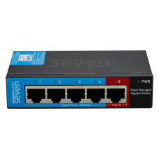 Гигабитный управляемый 5-ти портовый коммутатор SEVEN GS105 Гигабитный управляемый 5-ти портовый коммутатор SEVEN GS105