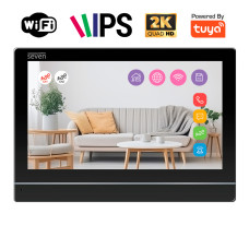 Видеодомофон 7 дюймов с Wi-Fi SEVEN DP-7576-W2K black Видеодомофон 7 дюймов с Wi-Fi SEVEN DP-7576-W2K black
