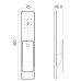 Умный дверной биометрический замок SEVEN LOCK SL-7775BF black