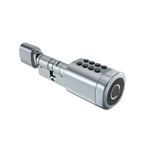 Умный дверной биометрический замок (цилиндр) SEVEN LOCK SL-7774BF silver (35-90 мм)