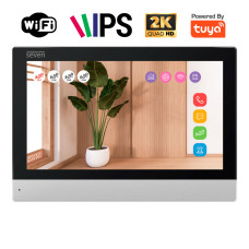 Видеодомофон 7 дюймов с Wi-Fi SEVEN DP-7579-W2K black Видеодомофон 7 дюймов с Wi-Fi SEVEN DP-7579-W2K black