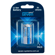 Батарейка SEVEN CR123A Lithium 3V 1 шт Батарейка SEVEN CR123A Lithium 3V 1 шт