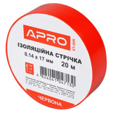 Iзоляцiйна стрiчка червона APRO 0.14х17 мм 20 м