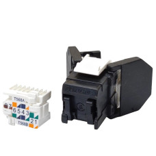 Модуль Keystone UTP RJ45 кат. 6, чорний Модуль Keystone UTP RJ45 кат. 6, чорний
