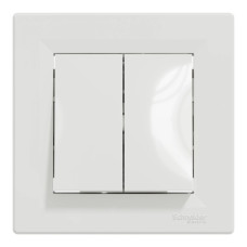 Вимикач 2-кл. білий прохідний Schneider Electric ASFORA EPH0600121
