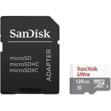 Карта пам'яті SANDISK Ultra microSDXC 128GB + SD Adapter Class 10 UHS-I