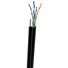 Кабель вуличний з тросом 7*0,5мм cat 5e Кабель вуличний з тросом 7*0,5мм cat 5e