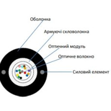 Кабель волоконно оптичний ECG UT004-SM-GY-FRP-LSZH (бухта - 4км)