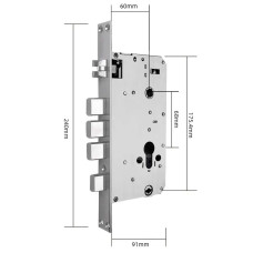 Врізна частина з автозакриттям SEVEN LOCK 6068