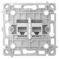 Механізм інтернет розетки Ajax OutletCore (LAN) vertical white