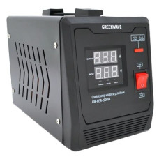 Стабілізатор напруги релейний 1xShuko, DC140-260V, AC220±8%, BOX Green Wave Mauser 2000VA (1400Вт)