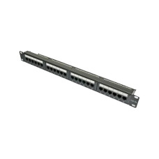 Патч-панель 19" 24хRJ-45 UTP кат.5e, із заднім організатором, Kingda Патч-панель 19" 24хRJ-45 UTP кат.5e, із заднім організатором, Kingda