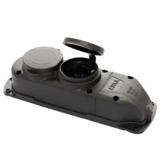 Колодка подвійна із заглушкою 2*16 (каучук) ERKA 6002