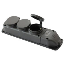 Колодка потрійна із заглушкою 3*16 (каучук) ERKA 6003